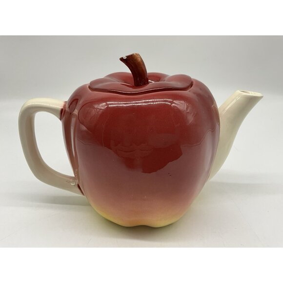 Otagiri Apple Ceramic Teapot, Vintage Made in Japan Collectible Drinkware - Picture 7 of 15